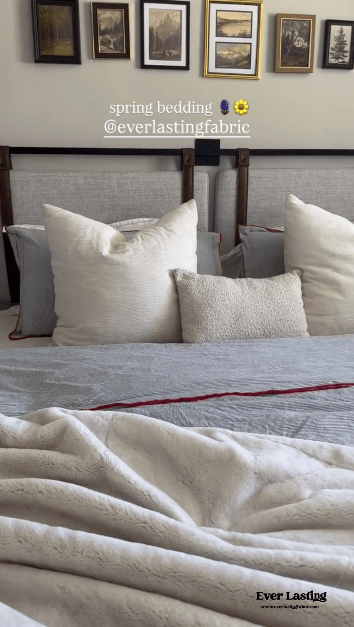 Joce Striped Bedding Set / Blue - Ever Lasting