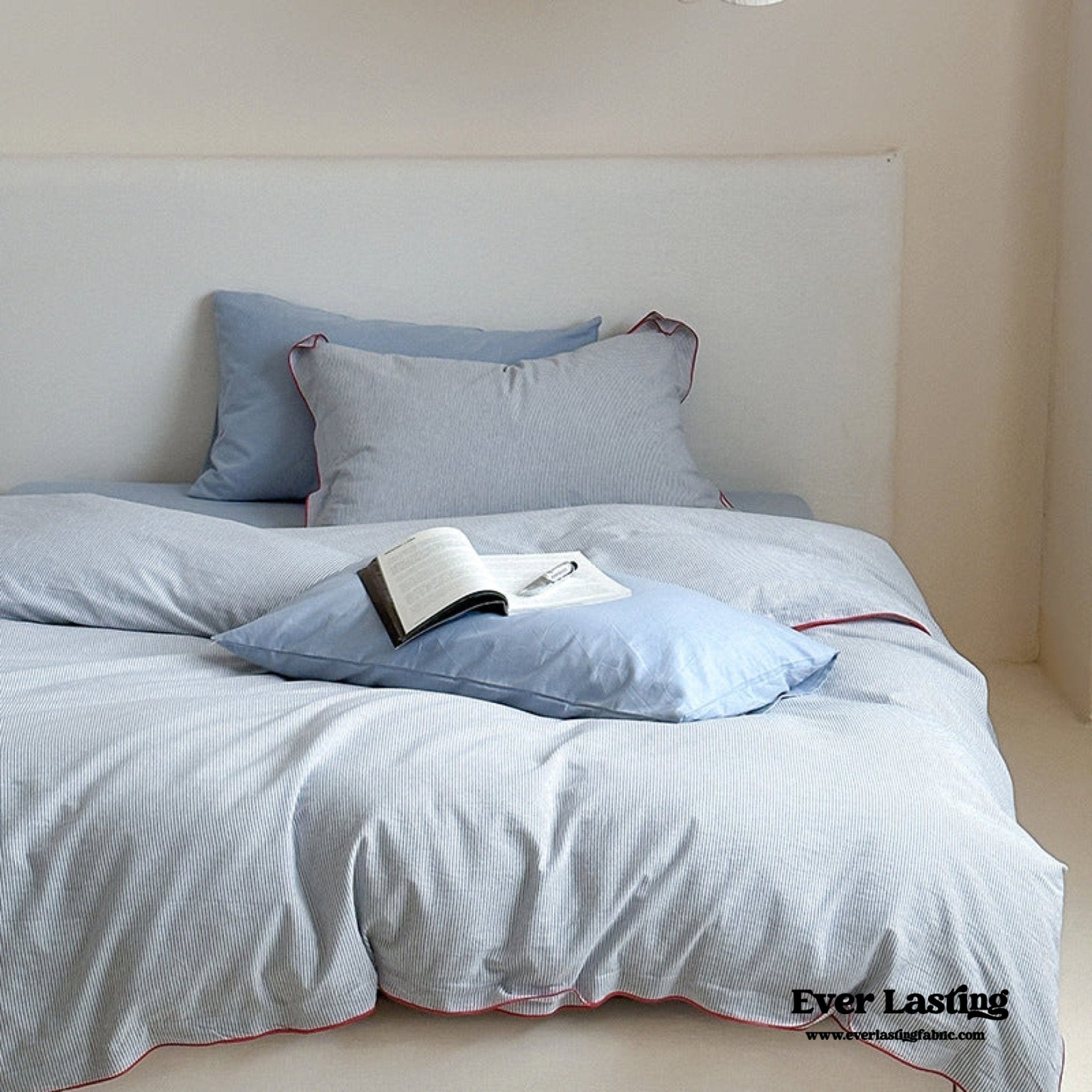 Joce Striped Bedding Set / Blue - Ever Lasting