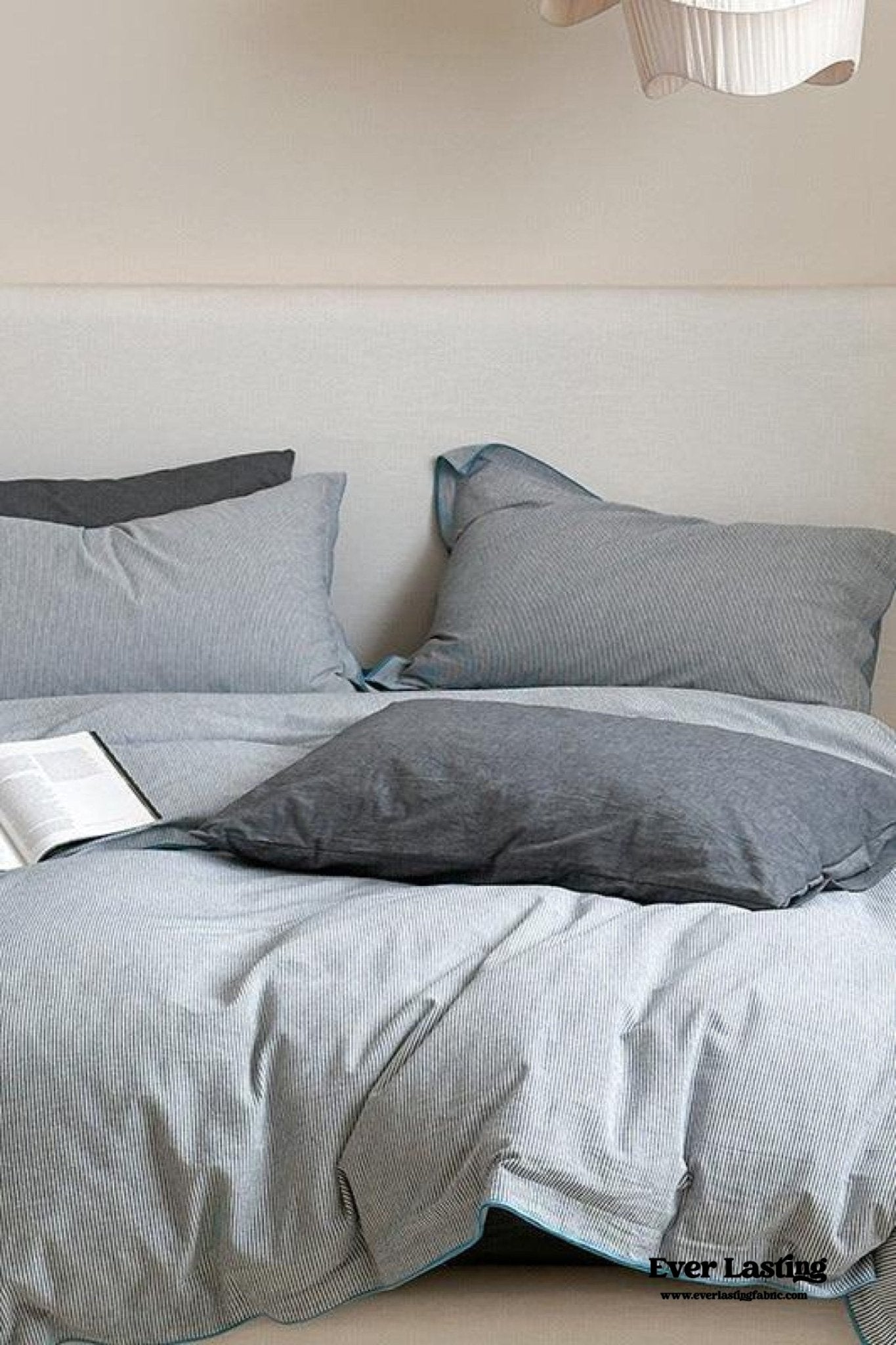 Joce Striped Bedding Set / Blue - Ever Lasting