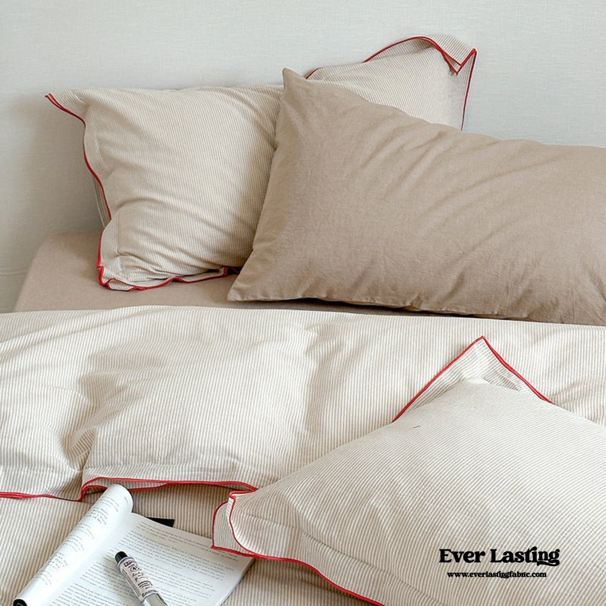 Joce Striped Bedding Set / Blue - Ever Lasting