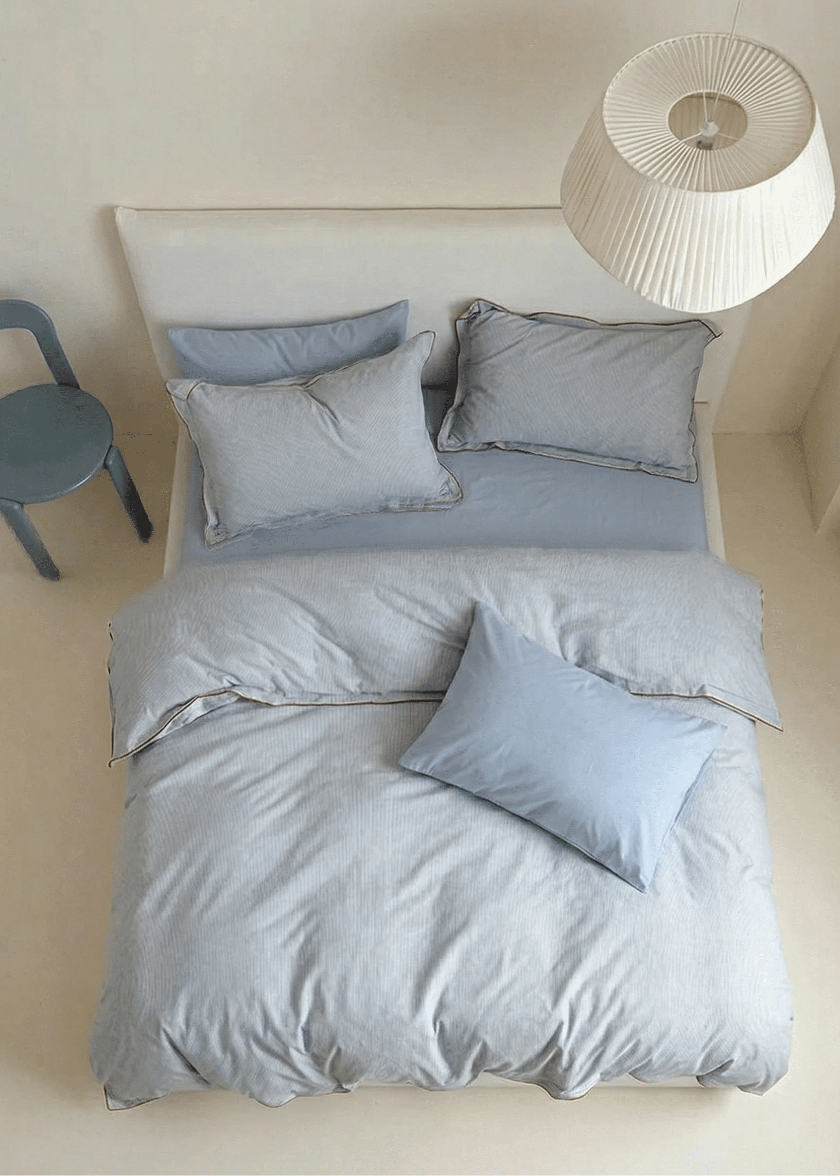  - Ever Lasting - Joce Striped Bedding Set / Blue - Bedding Set - Ever Lasting