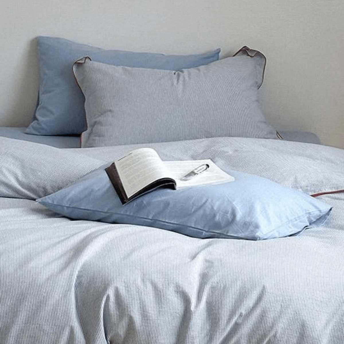  - Ever Lasting - Joce Striped Small Room Bedding Set / Blue - Bedding Set - Ever Lasting