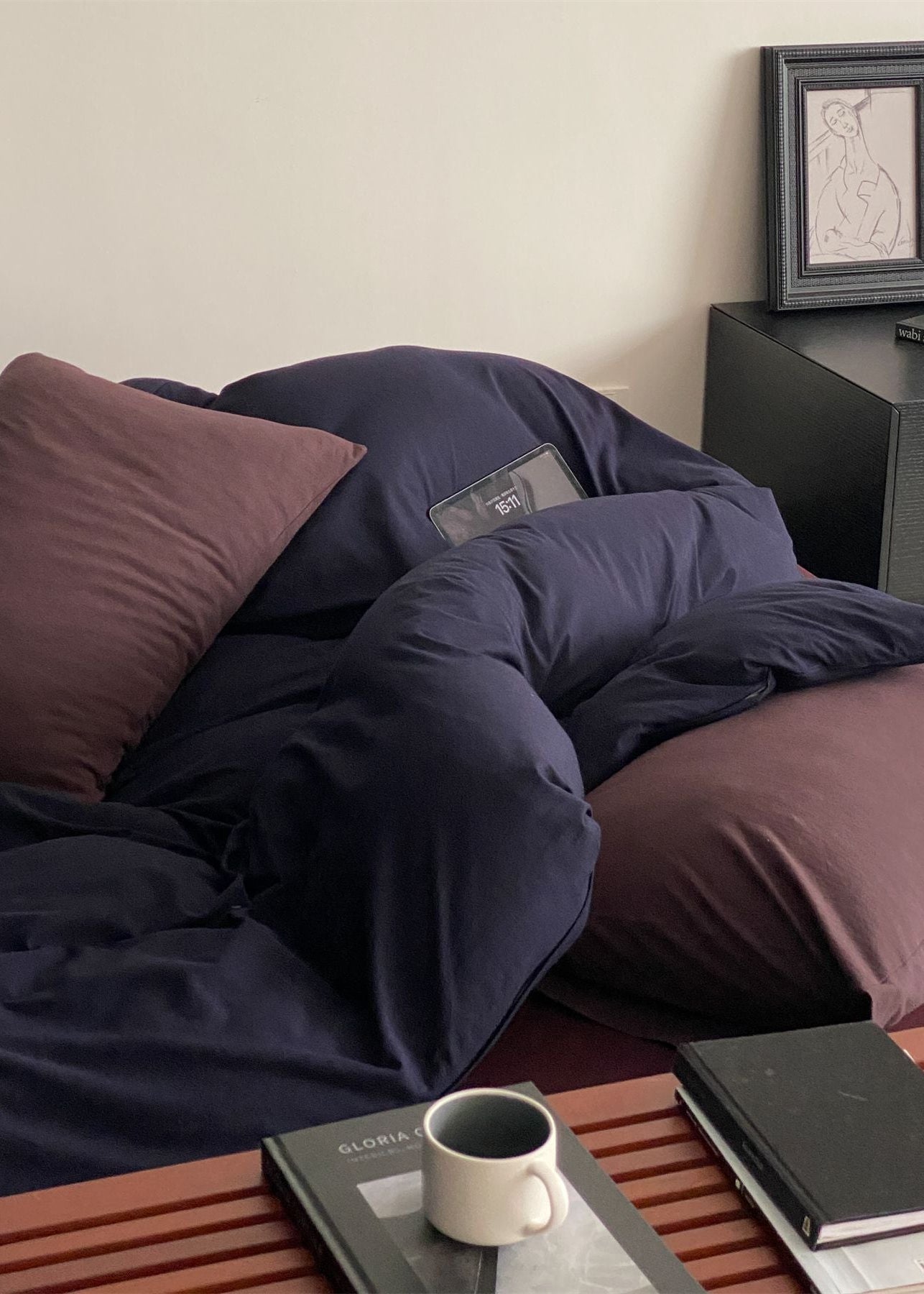  - Ever Lasting - Julian Minimalist Bedding Set / Brown - Bedding Set - Ever Lasting