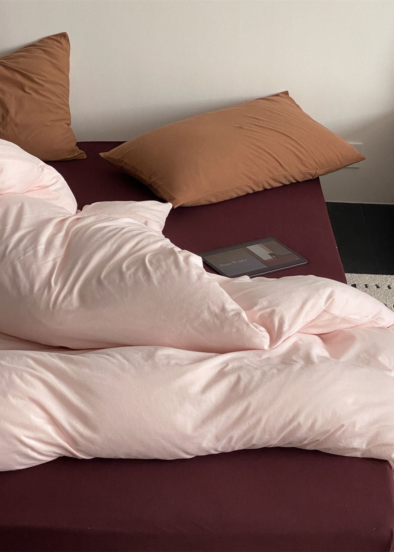  - Ever Lasting - Julian Minimalist Bedding Set / Brown - Bedding Set - Ever Lasting