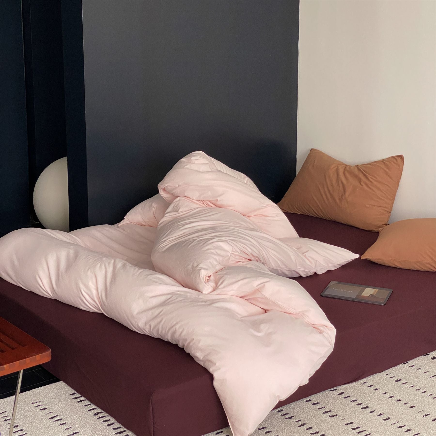  - Ever Lasting - Julian Minimalist Bedding Set / Brown - Bedding Set - Ever Lasting