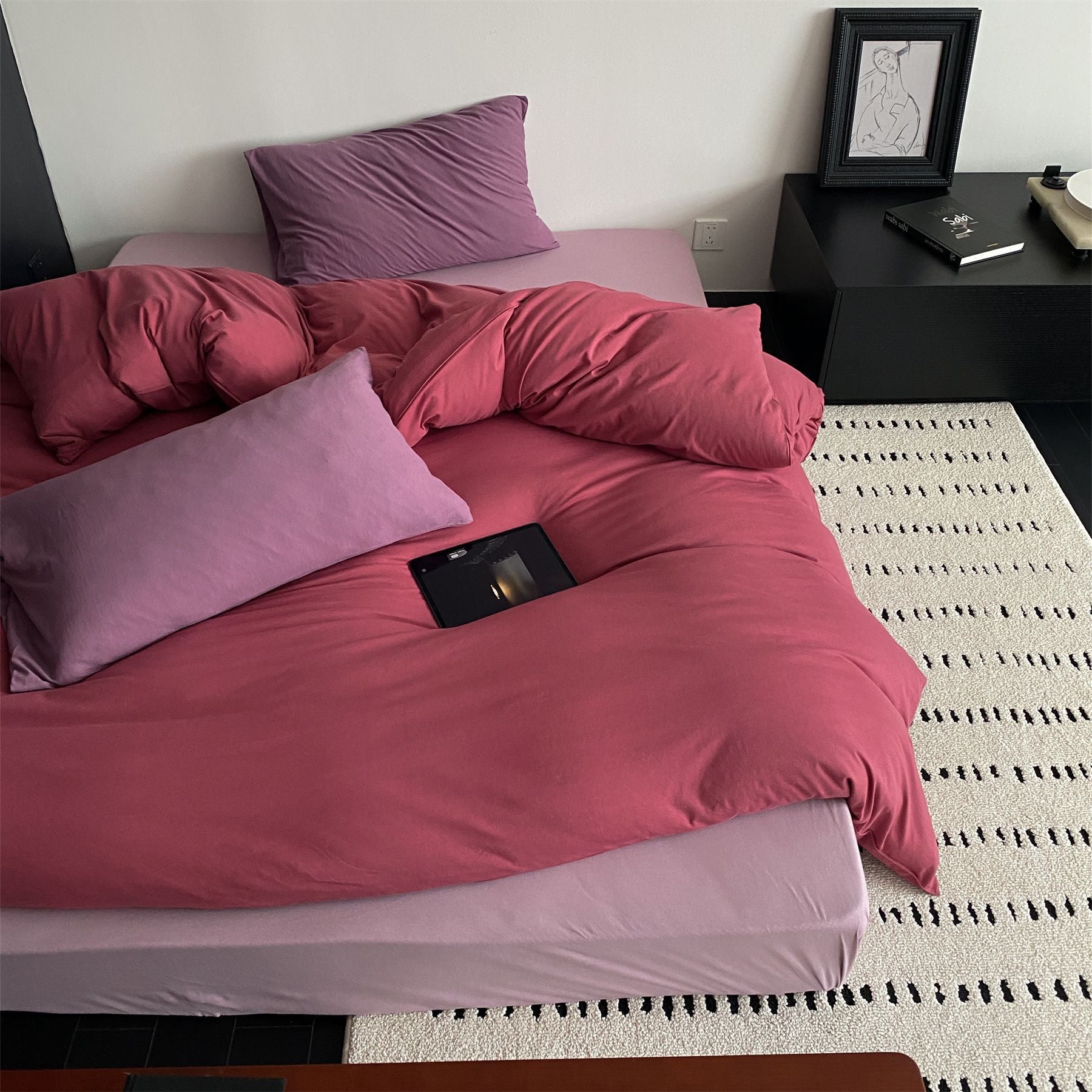  - Ever Lasting - Julian Minimalist Bedding Set / Brown - Bedding Set - Ever Lasting