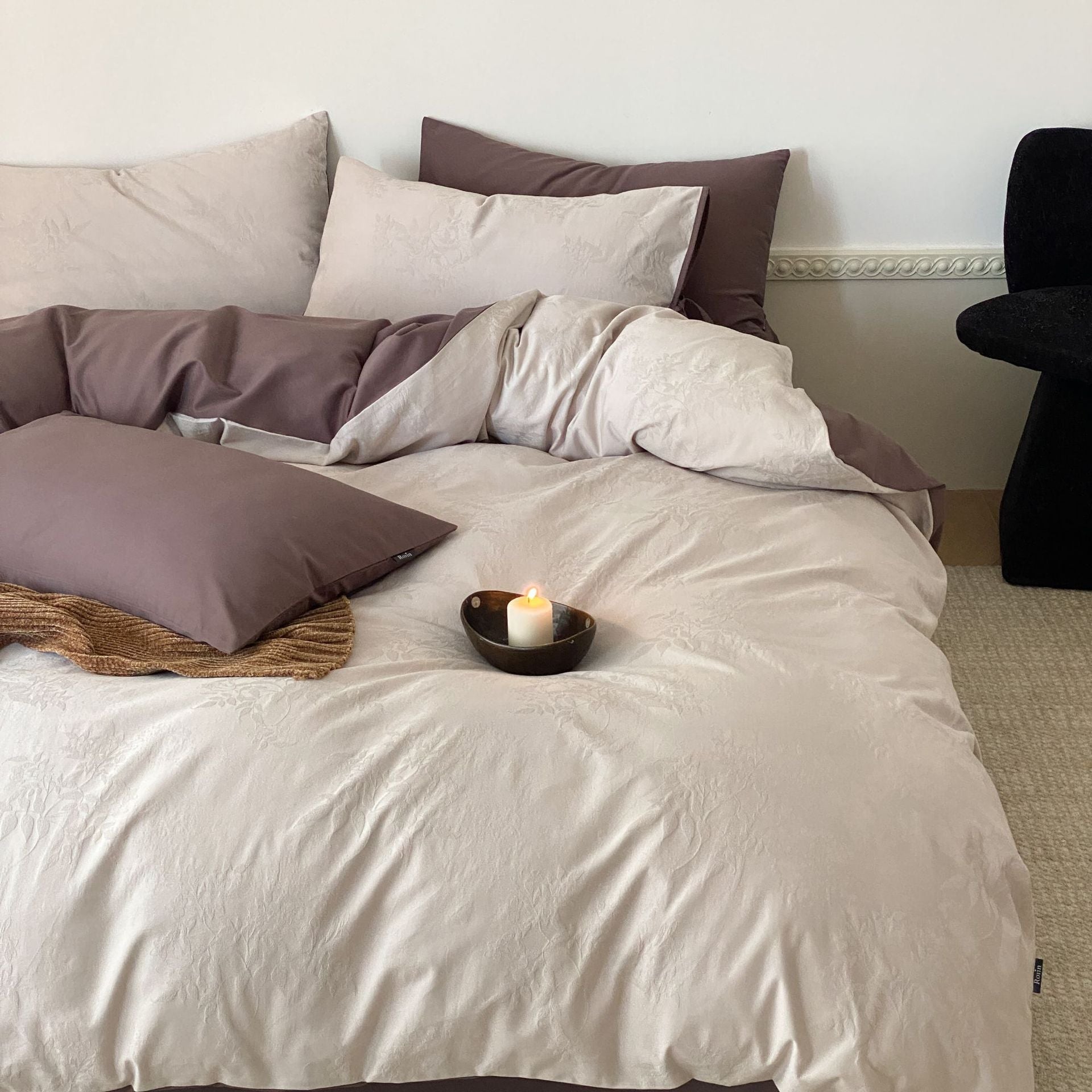  - Ever Lasting - Juliana Jacquard Bedding Set / Green - Bedding Set - Ever Lasting