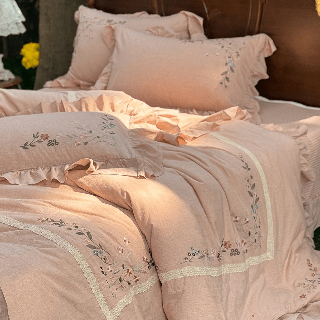 -Ever Lasting - Kennedy Floral Lace Bedding Bundle -Bedding Bundle -Ever Lasting