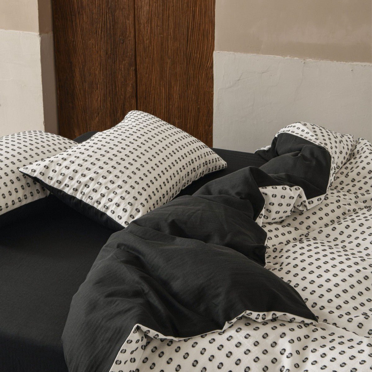  - Ever Lasting - Kiera Polka Dot Bedding Set / Khaki - Bedding Set - Ever Lasting