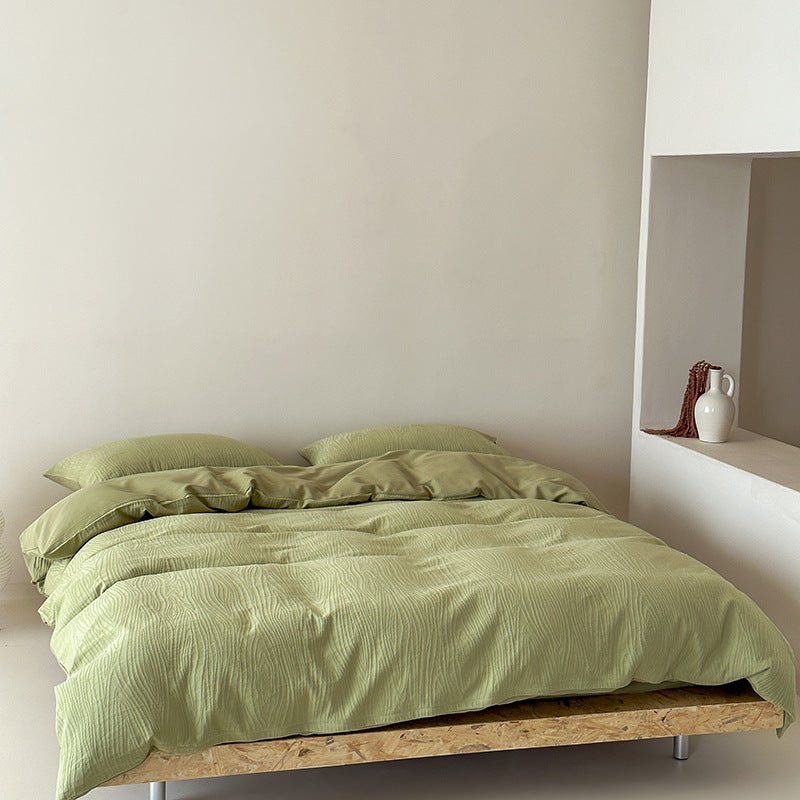  - Ever Lasting - Kinsley Jacquard Bedding Set / Black - Bedding Set - Ever Lasting