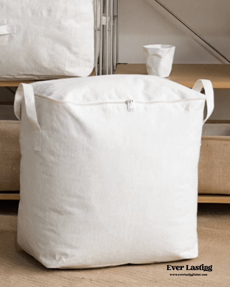 Large Cotton Linen Storage Bags Organizer
