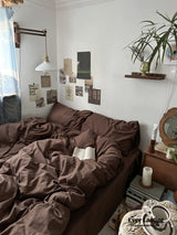Latte Bedding Set / Beige Brown