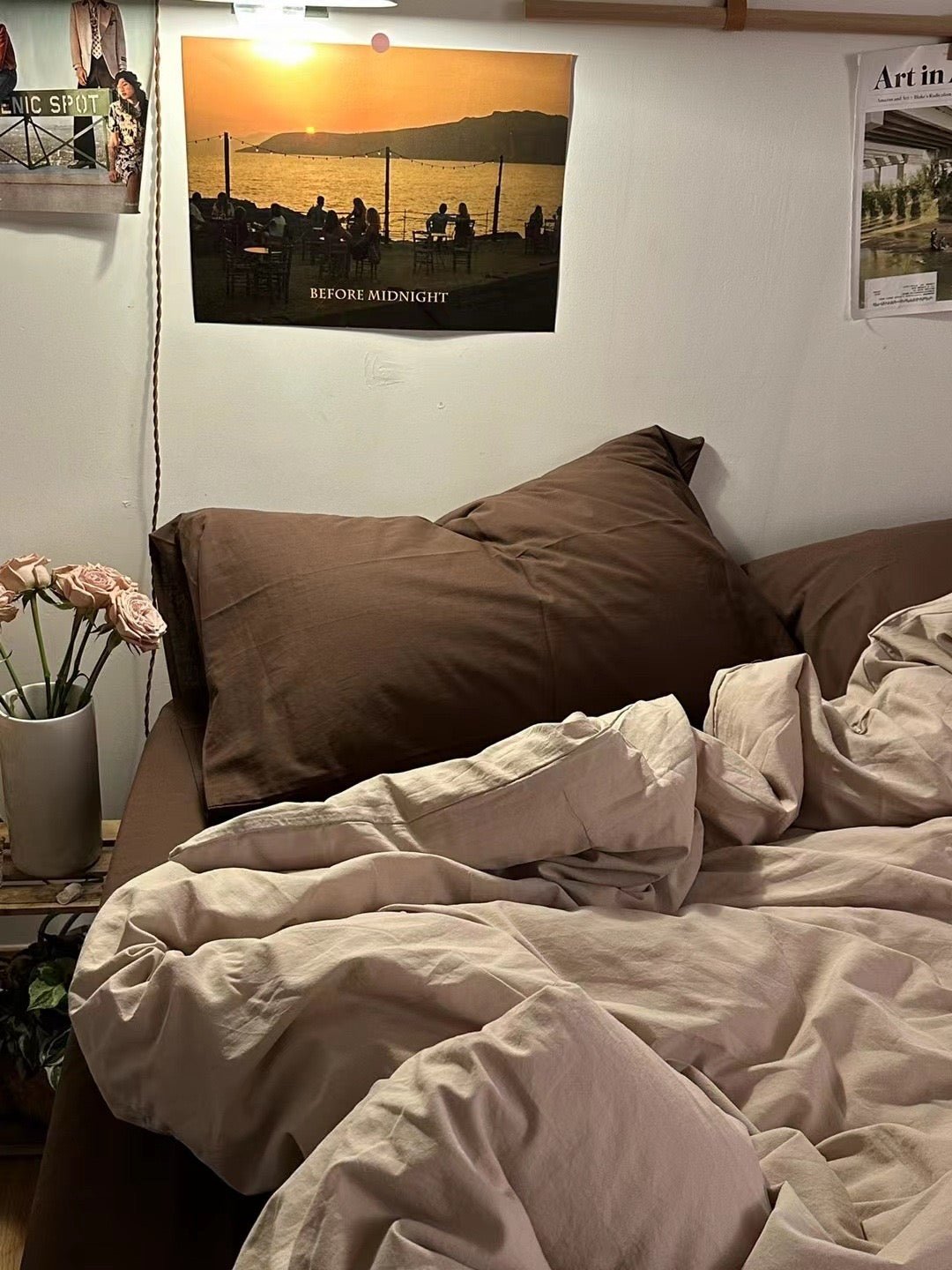  - Ever Lasting - Latte Bedding Set / Beige Brown - Bedding Set - Ever Lasting