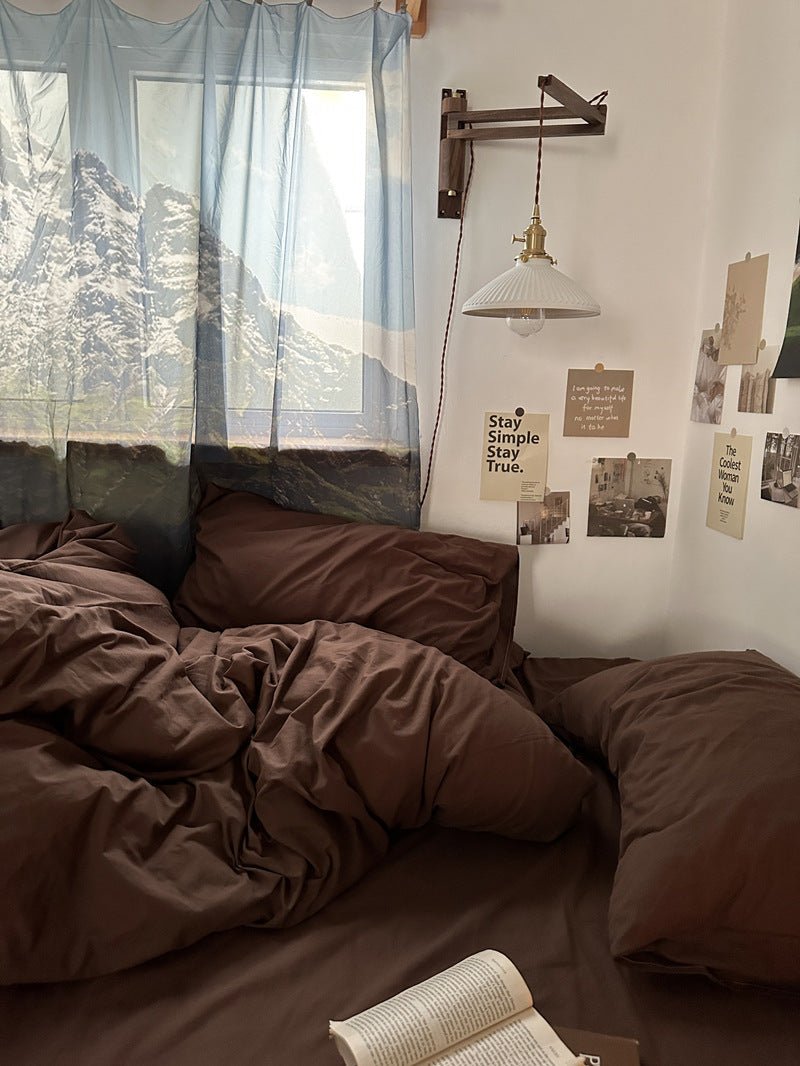  - Ever Lasting - Latte Bedding Set / Beige Brown - Bedding Set - Ever Lasting