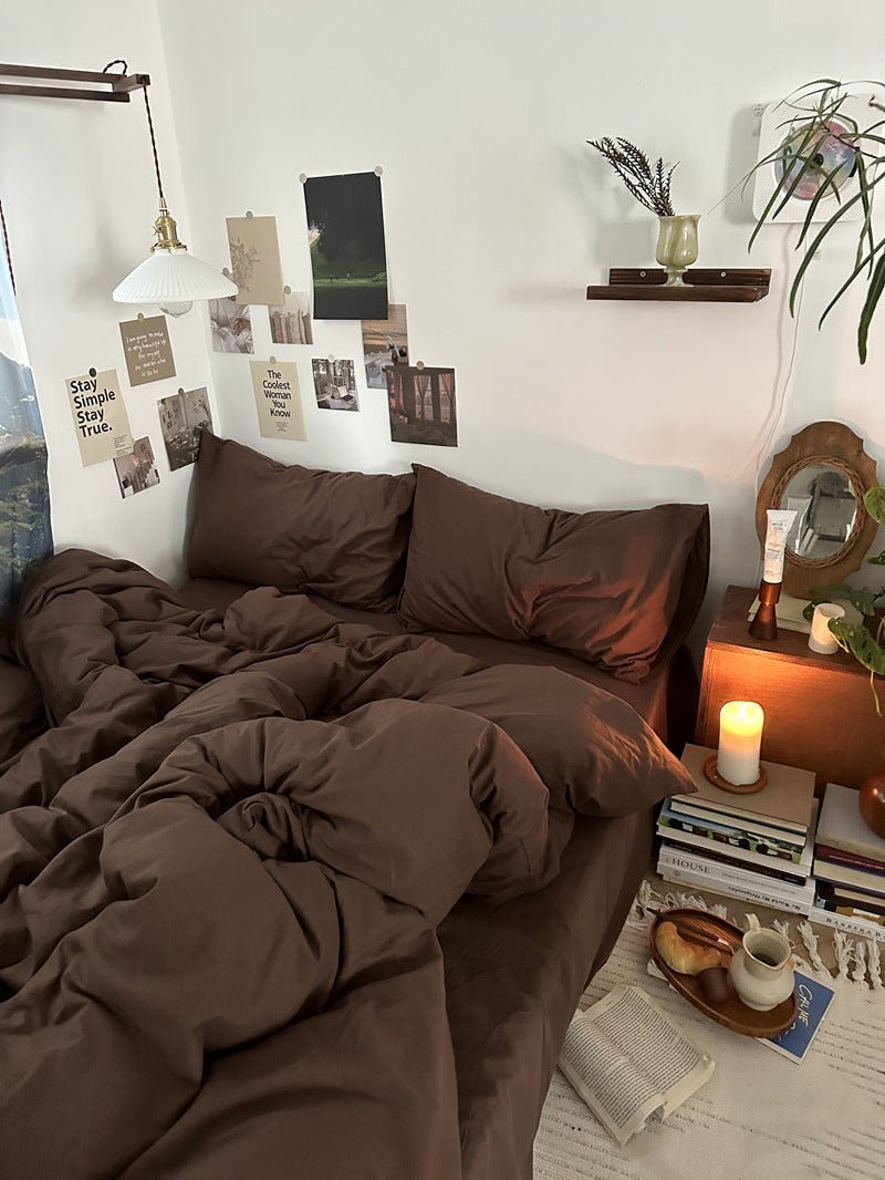  - Ever Lasting - Latte Small Room Bedding Set / Brown - Bedding Set - Ever Lasting