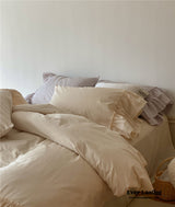 Layered Ruffle Bedding Set / Purple