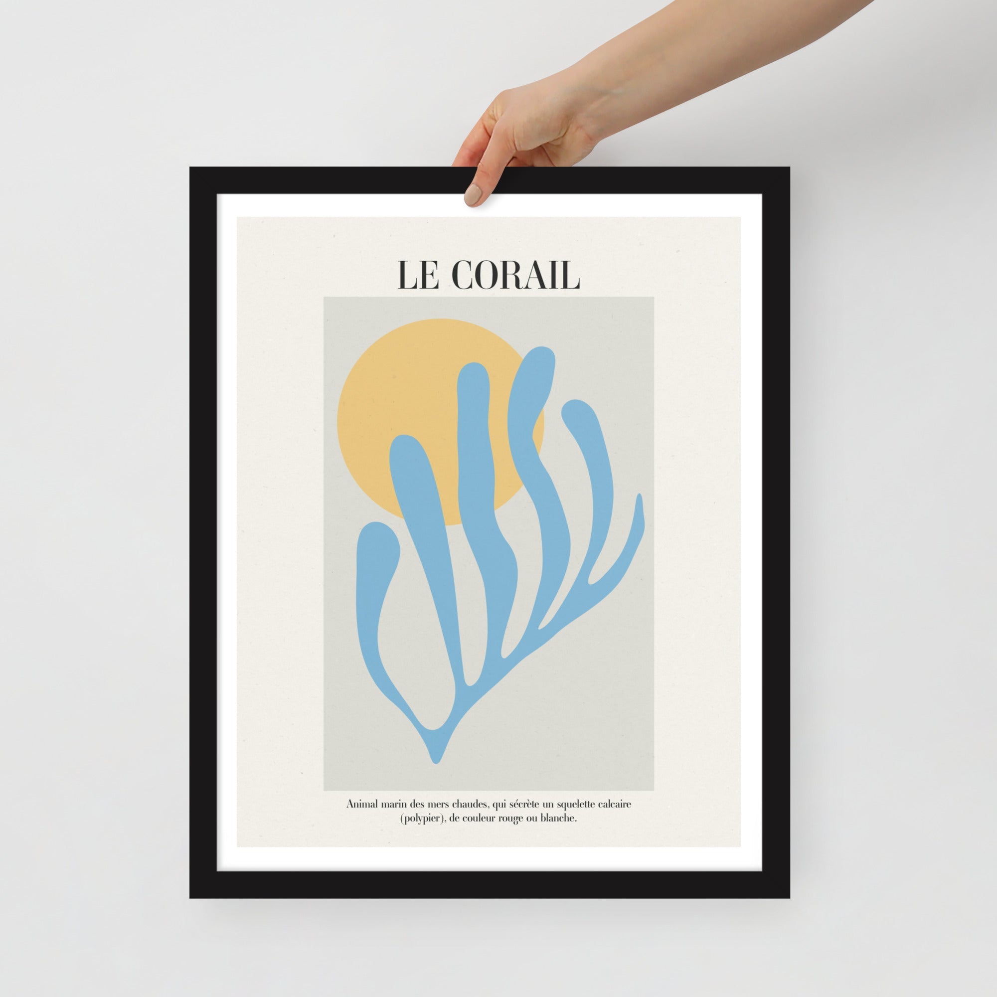 -Ever Lasting - Le Corail – Abstract Coral & Sun Modern Art Poster - Ever Lasting
