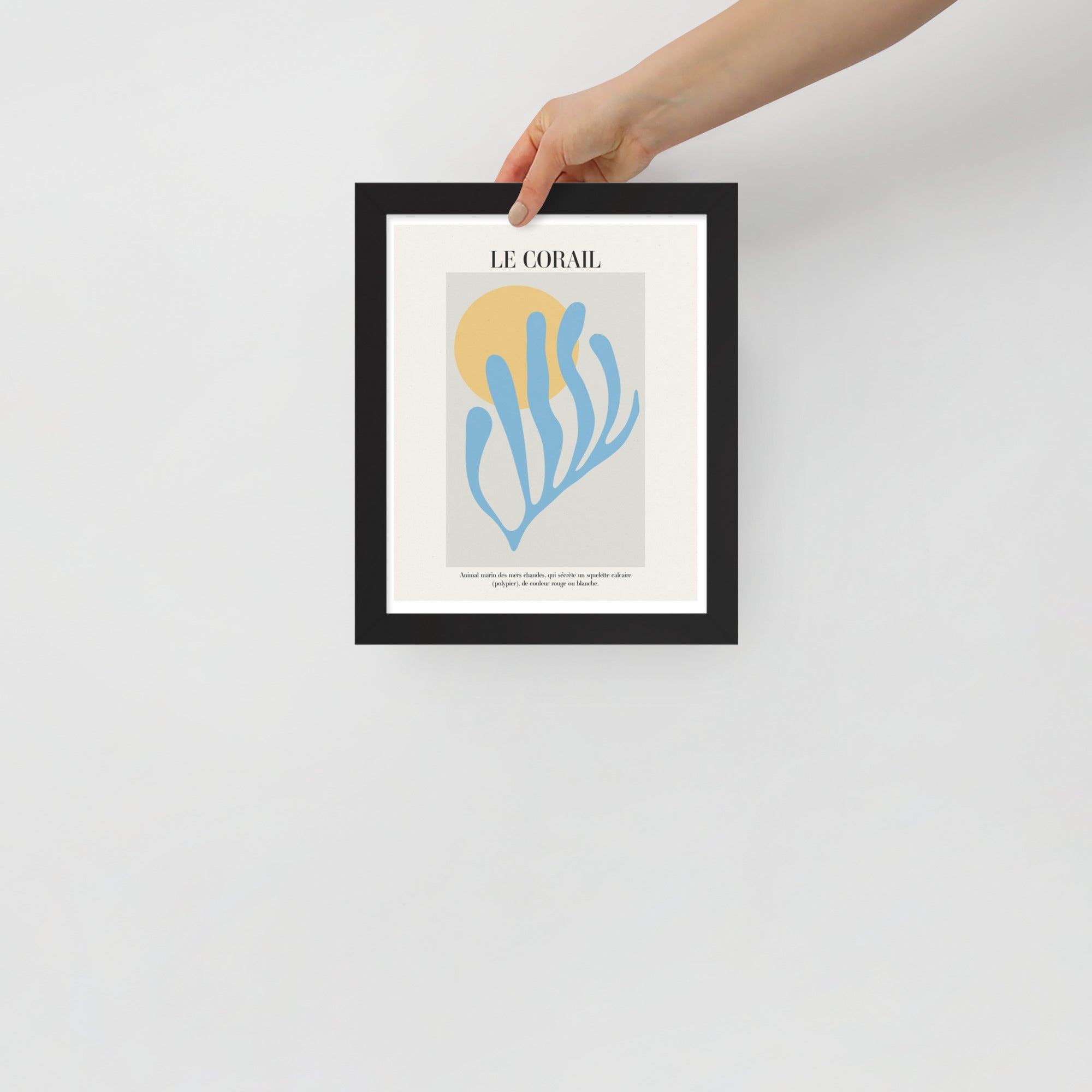 -Ever Lasting - Le Corail – Abstract Coral & Sun Modern Art Poster - Ever Lasting