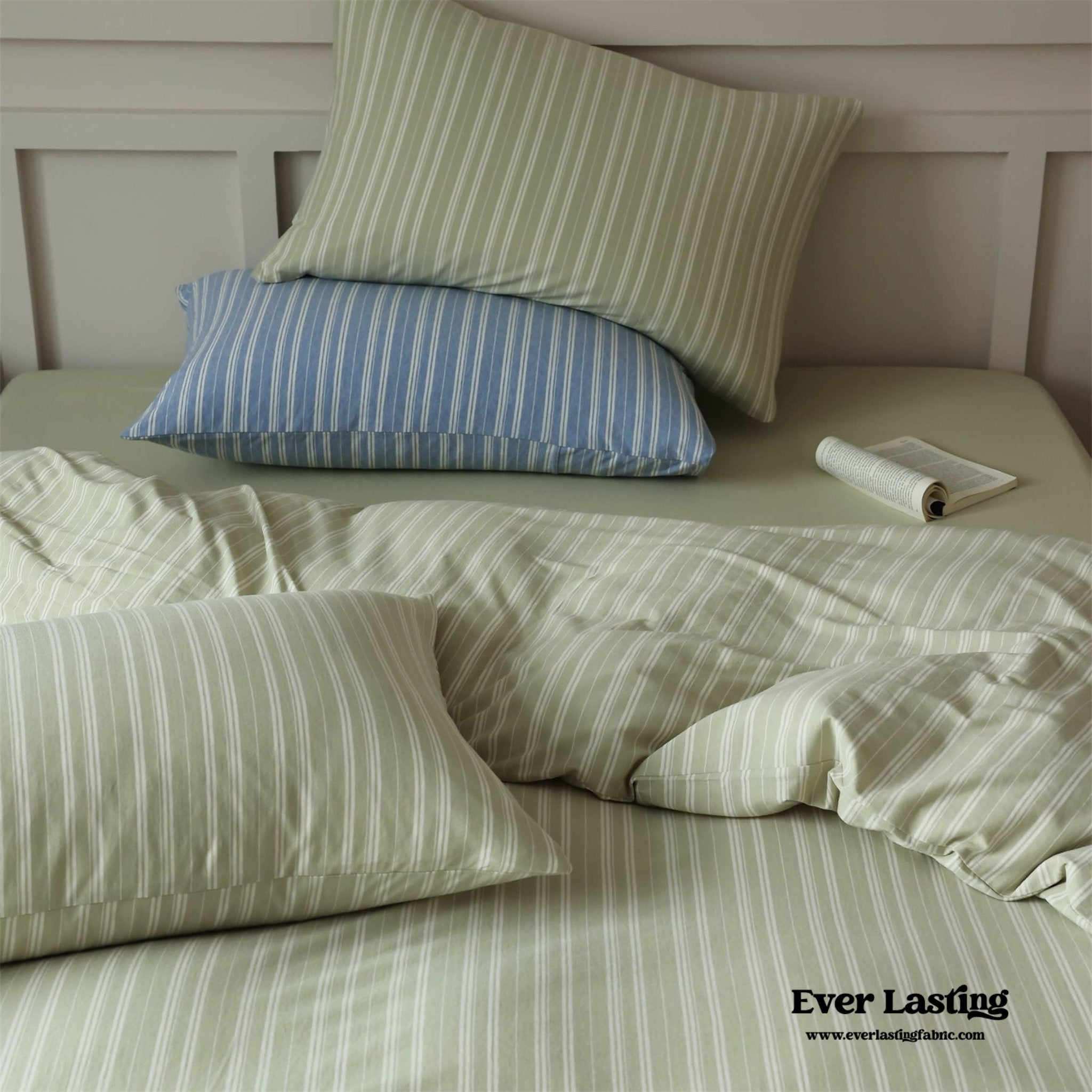 Leo Striped Jersey Knit Cotton Bedding Bundle - Ever Lasting