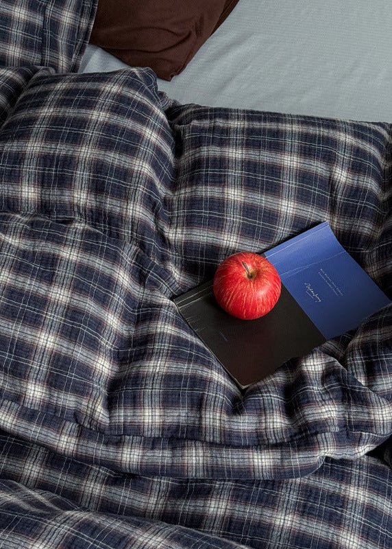  - Ever Lasting - Levi Gingham Bedding Set / Beige - Bedding Set - Ever Lasting