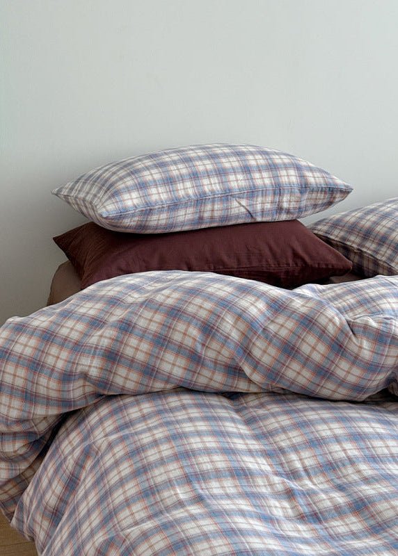  - Ever Lasting - Levi Gingham Bedding Set / Beige - Bedding Set - Ever Lasting
