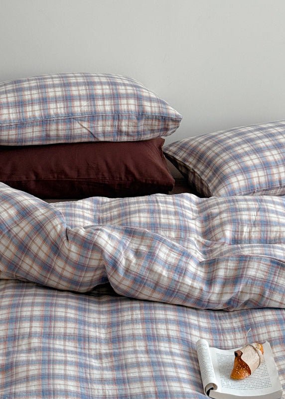  - Ever Lasting - Levi Gingham Bedding Set / Beige - Bedding Set - Ever Lasting