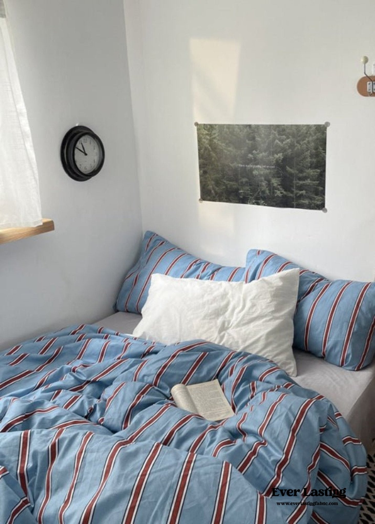 Liam Striped Bedding Set / Pink - Ever Lasting