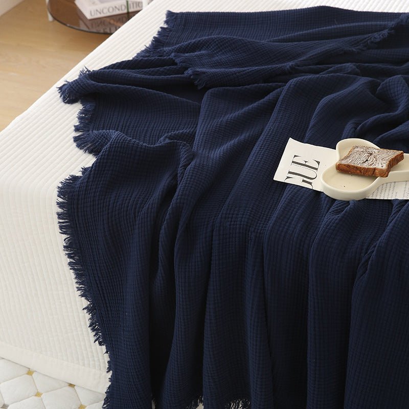  - Ever Lasting - Light Weight Cotton Blanket / Blue - Blankets - Ever Lasting