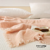 Light Weight Cotton Blanket / Pink Blankets
