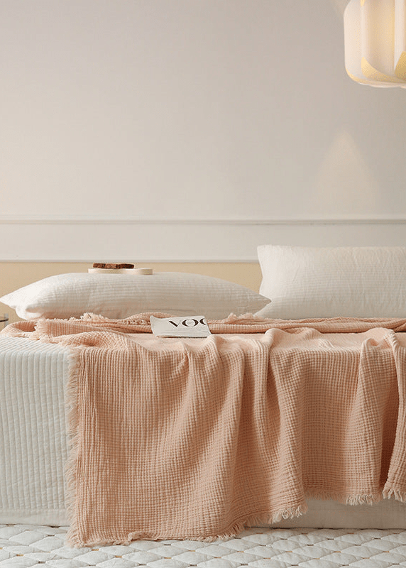  - Ever Lasting - Light Weight Cotton Blanket / Pink - Blankets - Ever Lasting