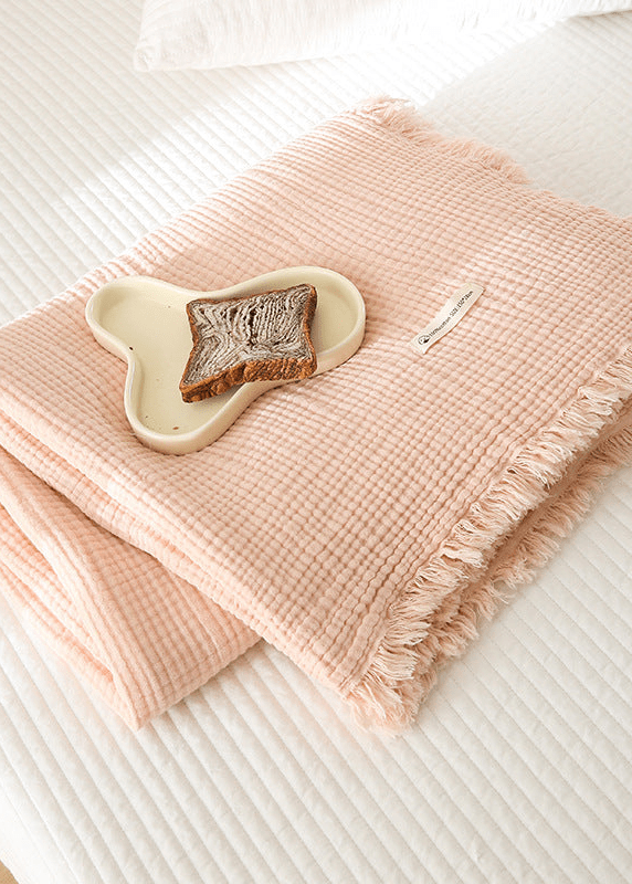  - Ever Lasting - Light Weight Cotton Blanket / Pink - Blankets - Ever Lasting
