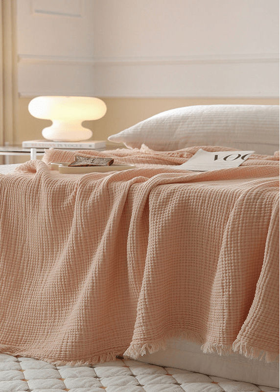  - Ever Lasting - Light Weight Cotton Blanket / Pink - Blankets - Ever Lasting