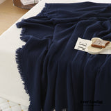 Light Weight Cotton Blanket / Silver Gray Blankets
