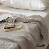 Light Weight Cotton Blanket / Silver Gray Blankets