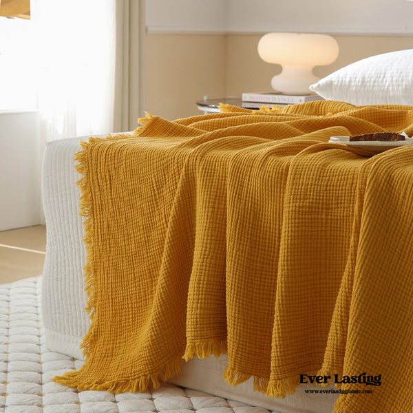 Light Weight Cotton Blanket / Yellow Blankets