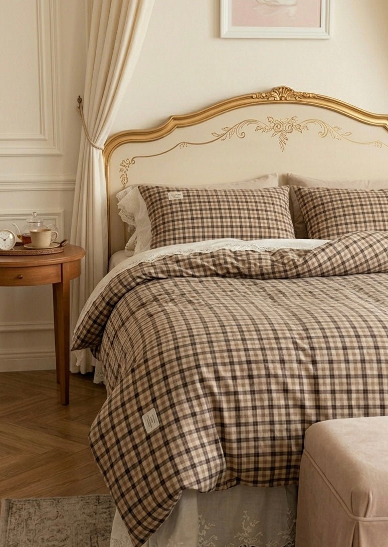  - Ever Lasting - Lilliana Gingham Ruffle Lace Bedding Bundle - Bedding Bundle - Ever Lasting