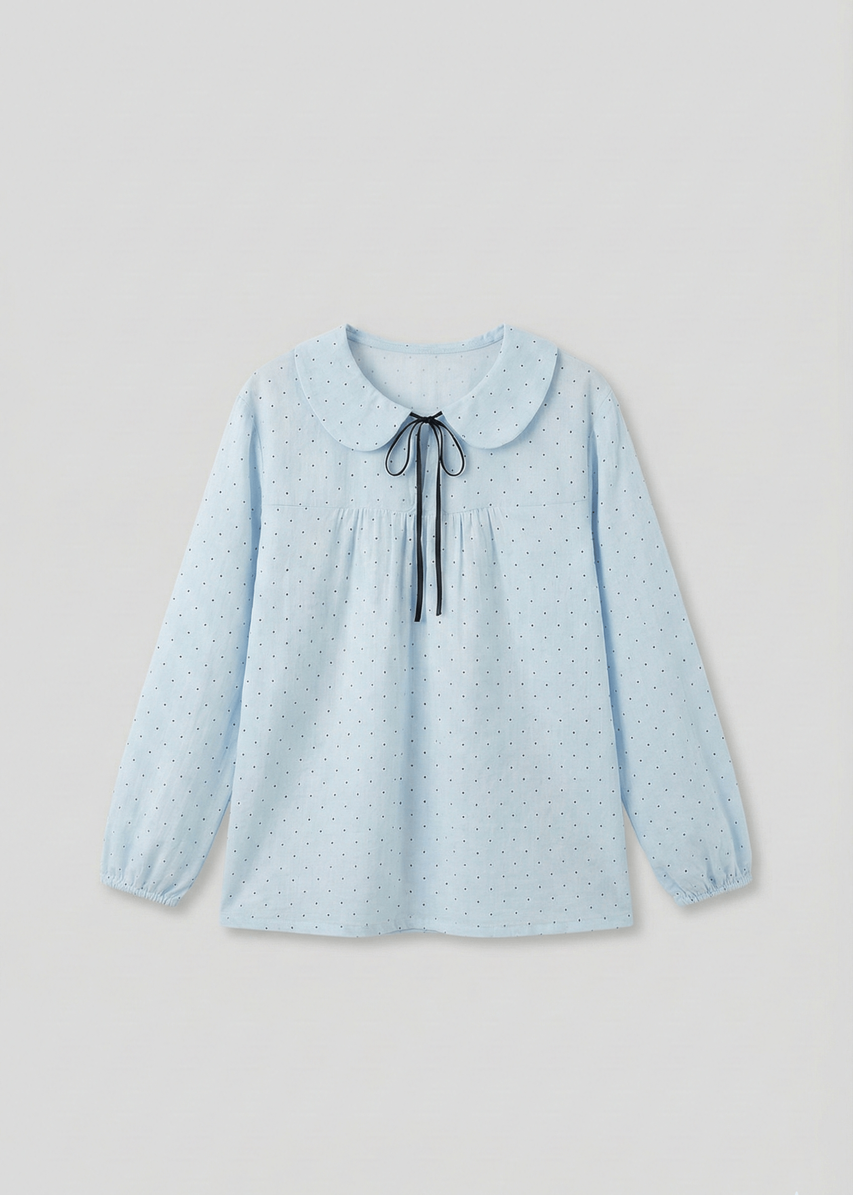 - Ever Lasting - Lina Classic Double Gauze Long Sleeve Lounge Set / Soft Water Blue - Pajamas - Ever Lasting