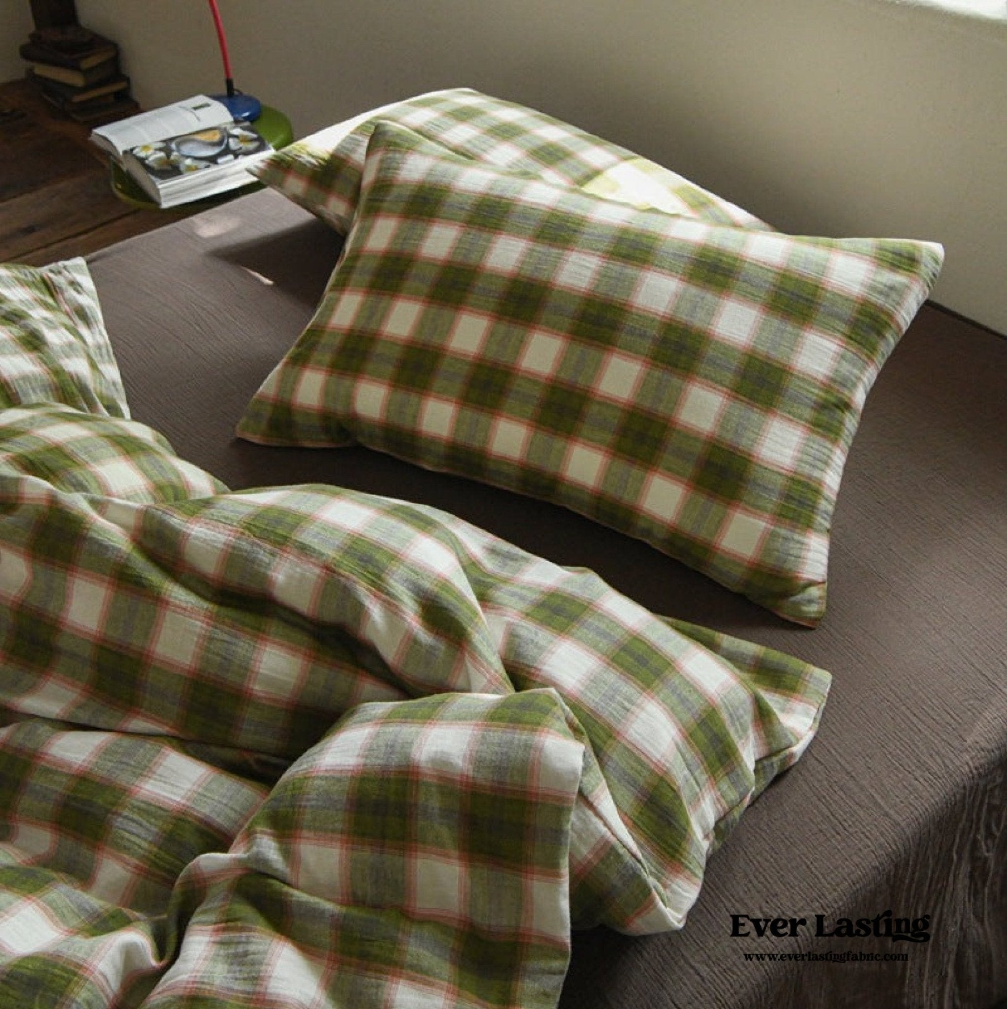 Lucas Gingham Jacquard Bedding Bundle - Ever Lasting