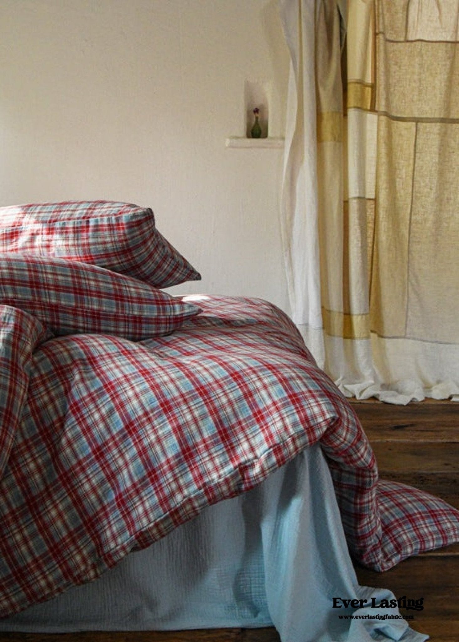 Lucas Gingham Jacquard Bedding Bundle - Ever Lasting