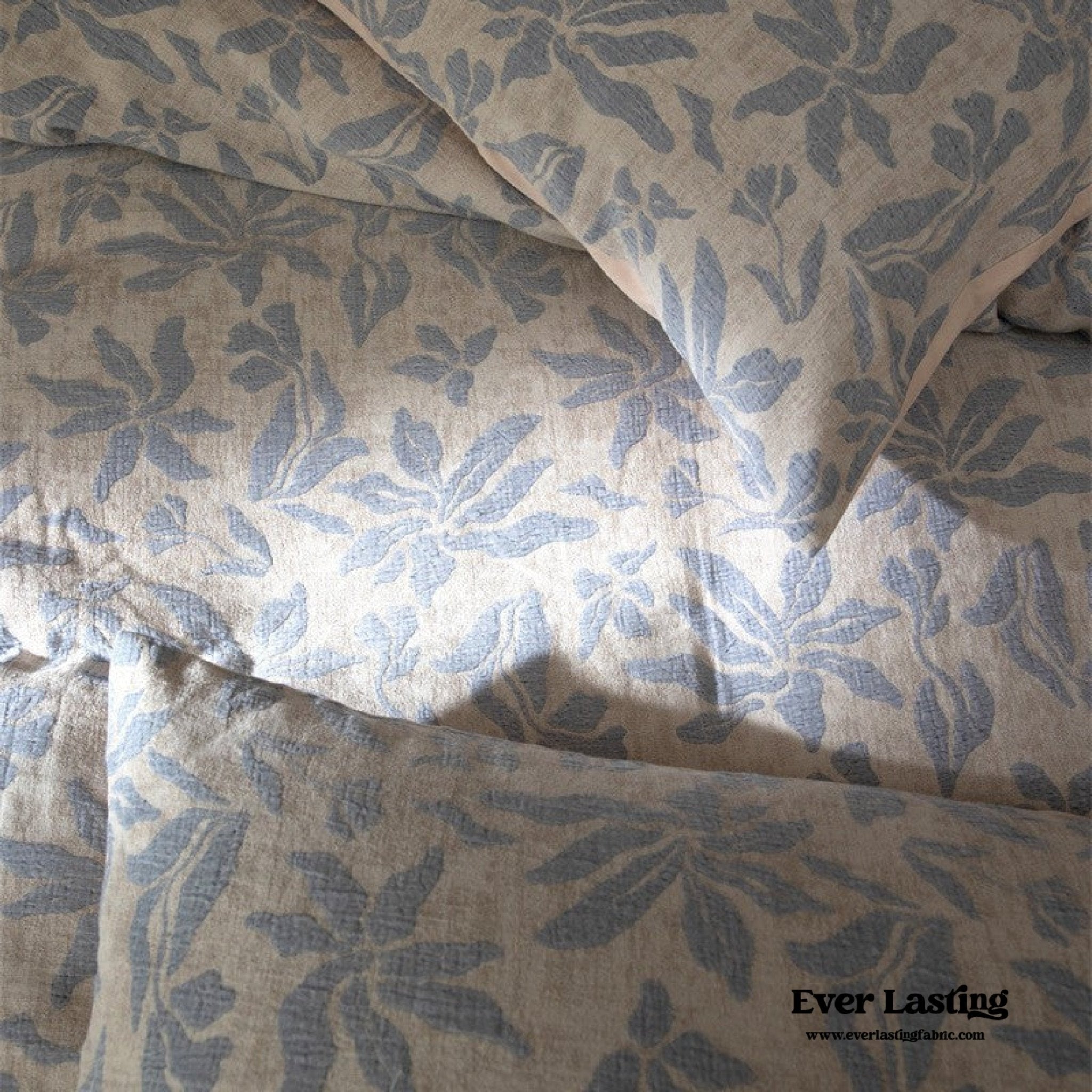 Lucien Silky Vintage Jacquard Bedding Set / Green - Ever Lasting