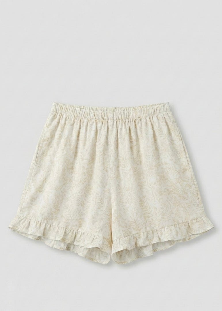  - Ever Lasting - Lucinda Sleeveless Floral Pajama Set / Beige - Pajamas - Ever Lasting