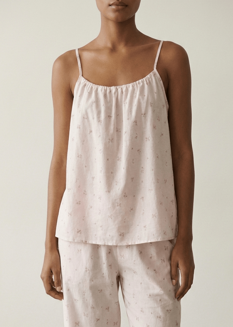  - Ever Lasting - Luma Sleeveless Floral Pajama Set / Pink - Pajamas - Ever Lasting