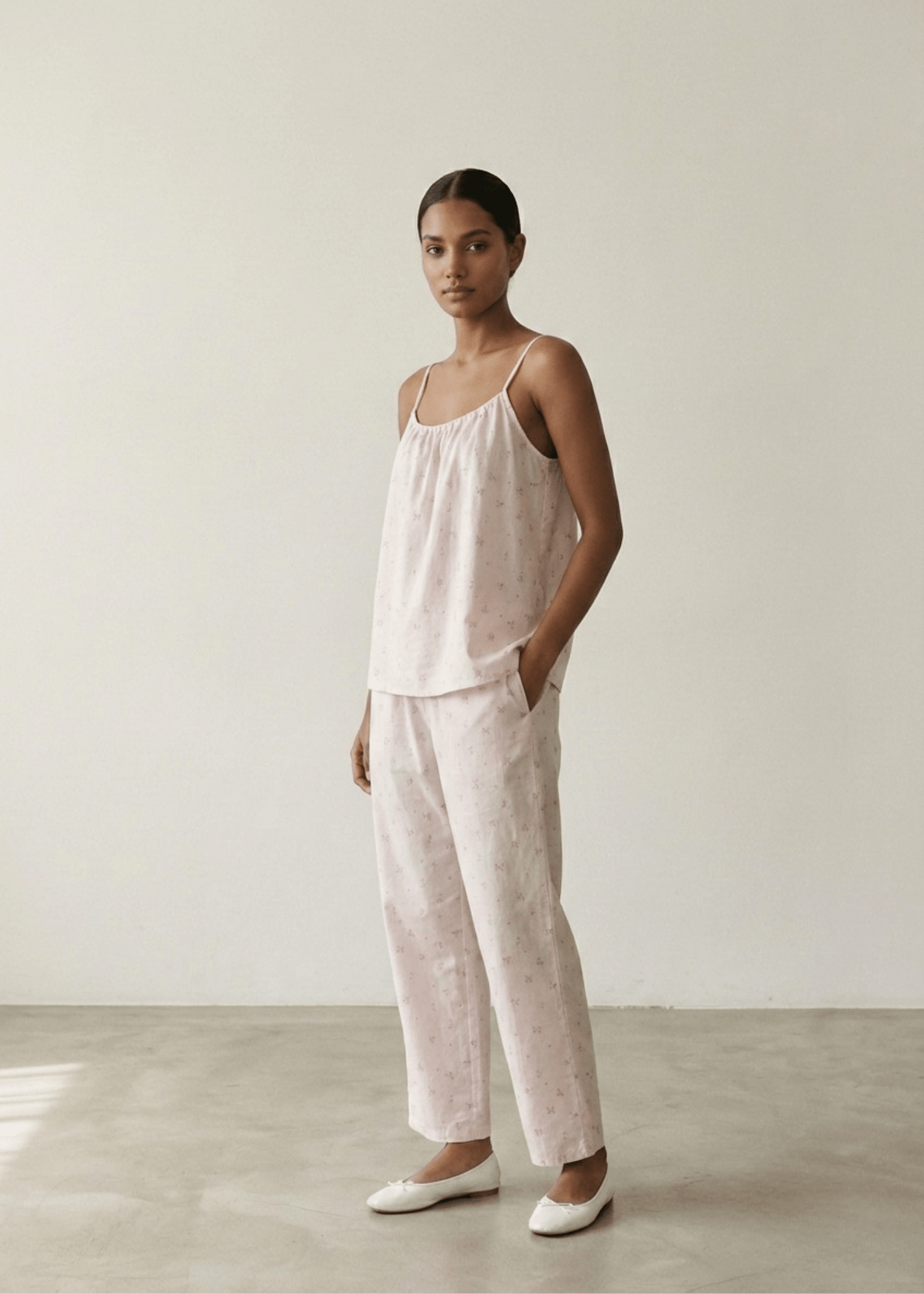  - Ever Lasting - Luma Sleeveless Floral Pajama Set / Pink - Pajamas - Ever Lasting