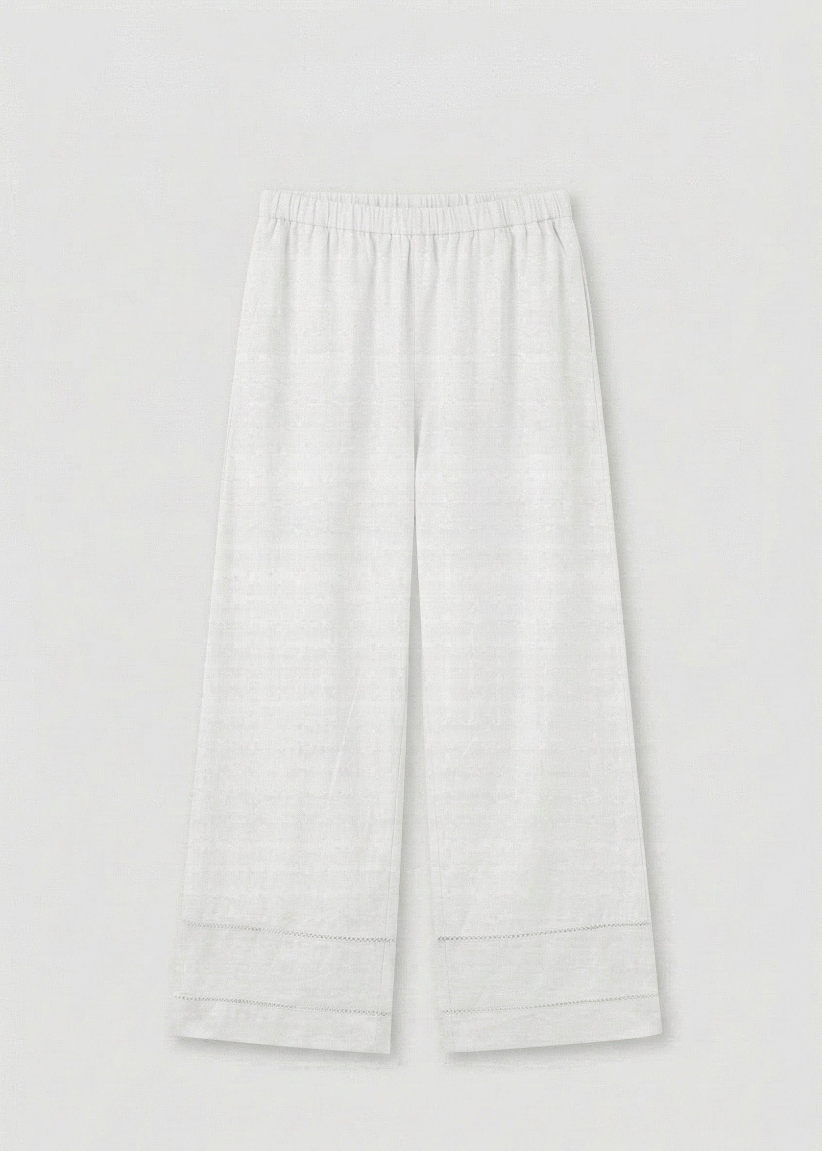  - Ever Lasting - Luminae Cotton V - Neck Pajama Set / White - Pajamas - Ever Lasting