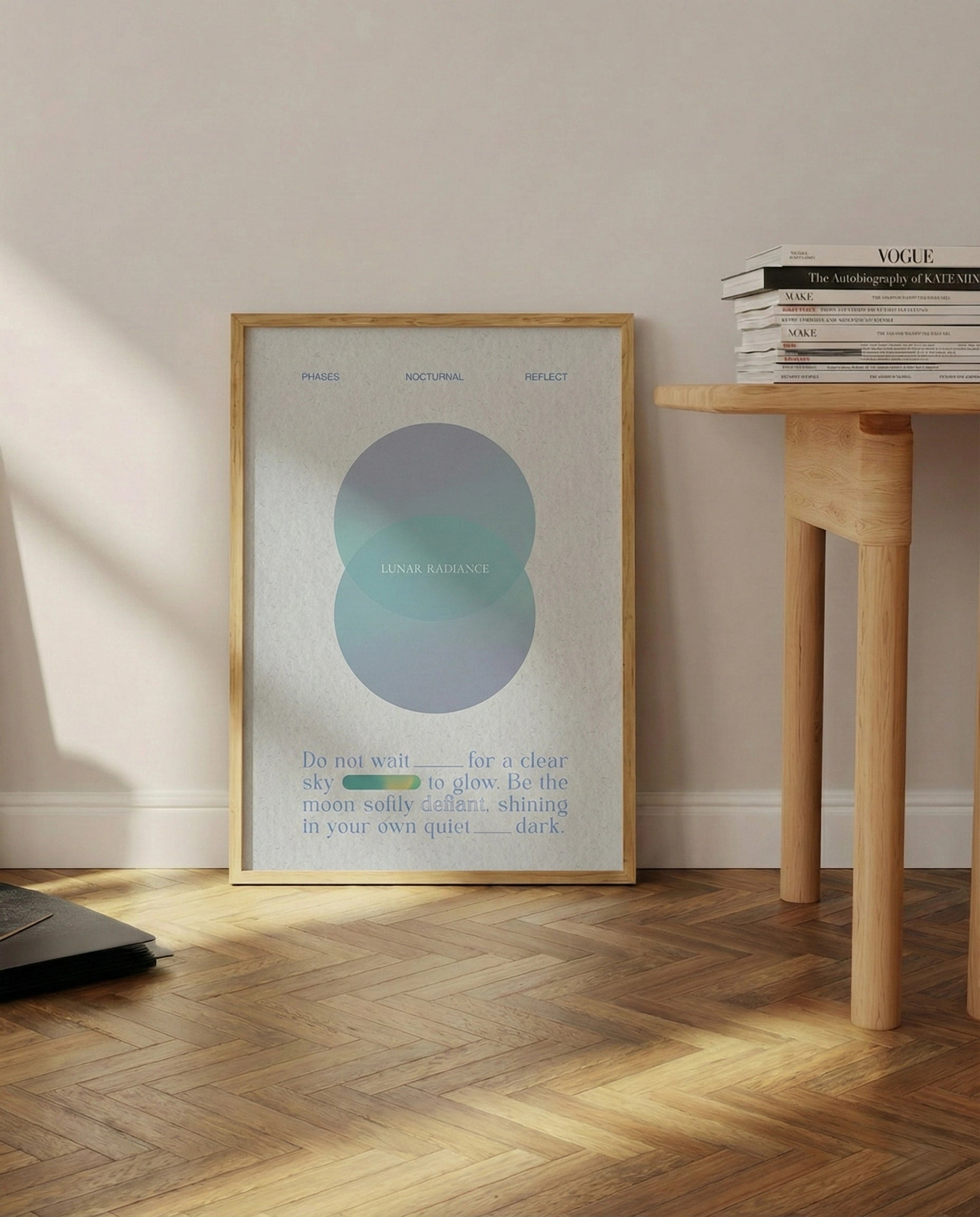  - Ever Lasting - Lunar Radiance - Cool Abstract Moon Art Print - Ever Lasting