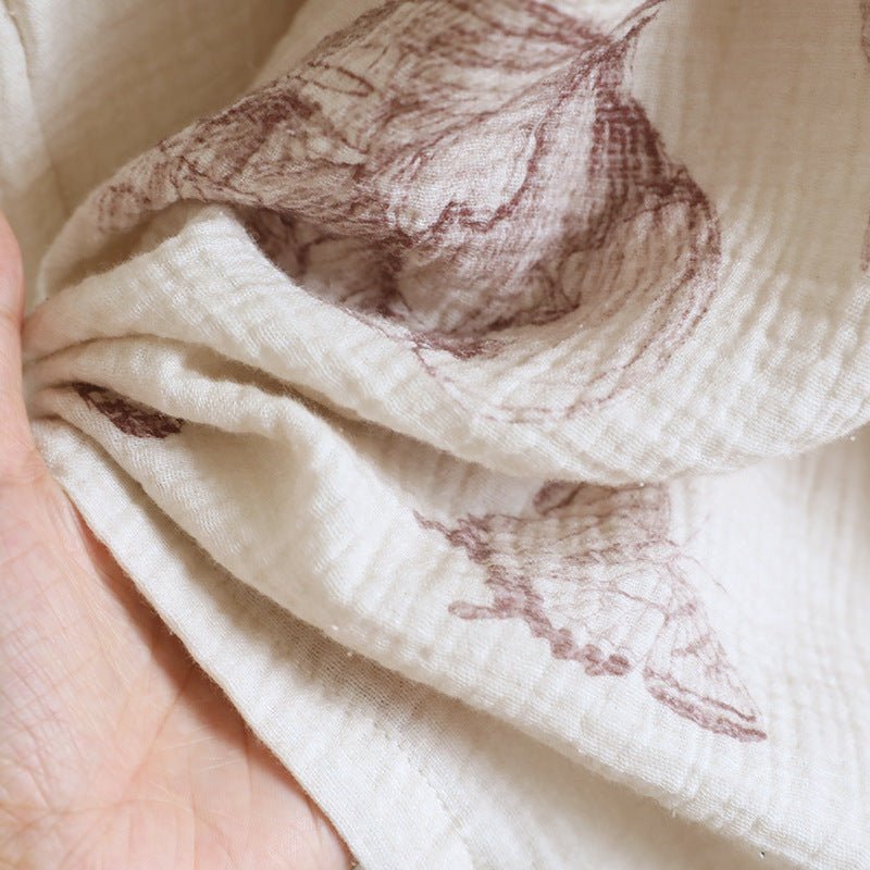  - Ever Lasting - Lunara Floral Long Sleeve Loungewear Dress / Red - Pajamas - Ever Lasting