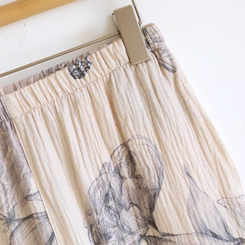  - Ever Lasting - Lunara Floral Long Sleeve Pajama Set / Blue - Pajamas - Ever Lasting