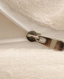  - Ever Lasting - Marigold Velvet Pleated Lace Bedding Set / Beige - Bedding Set - Ever Lasting