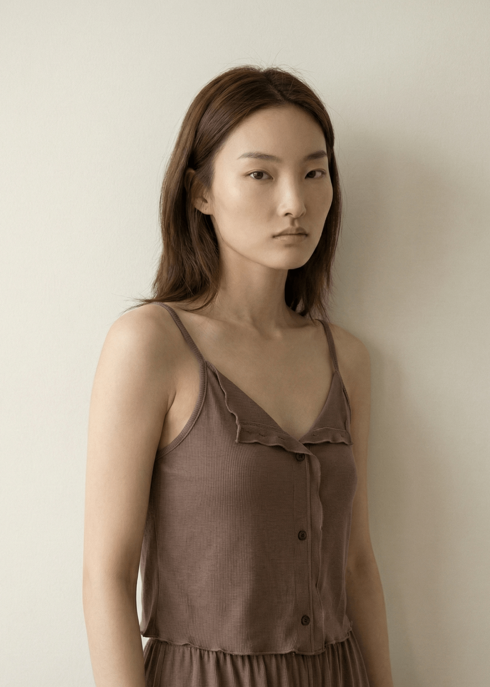  - Ever Lasting - Marlowe Sling V - Neck Pajama Set / White - Pajamas - Ever Lasting