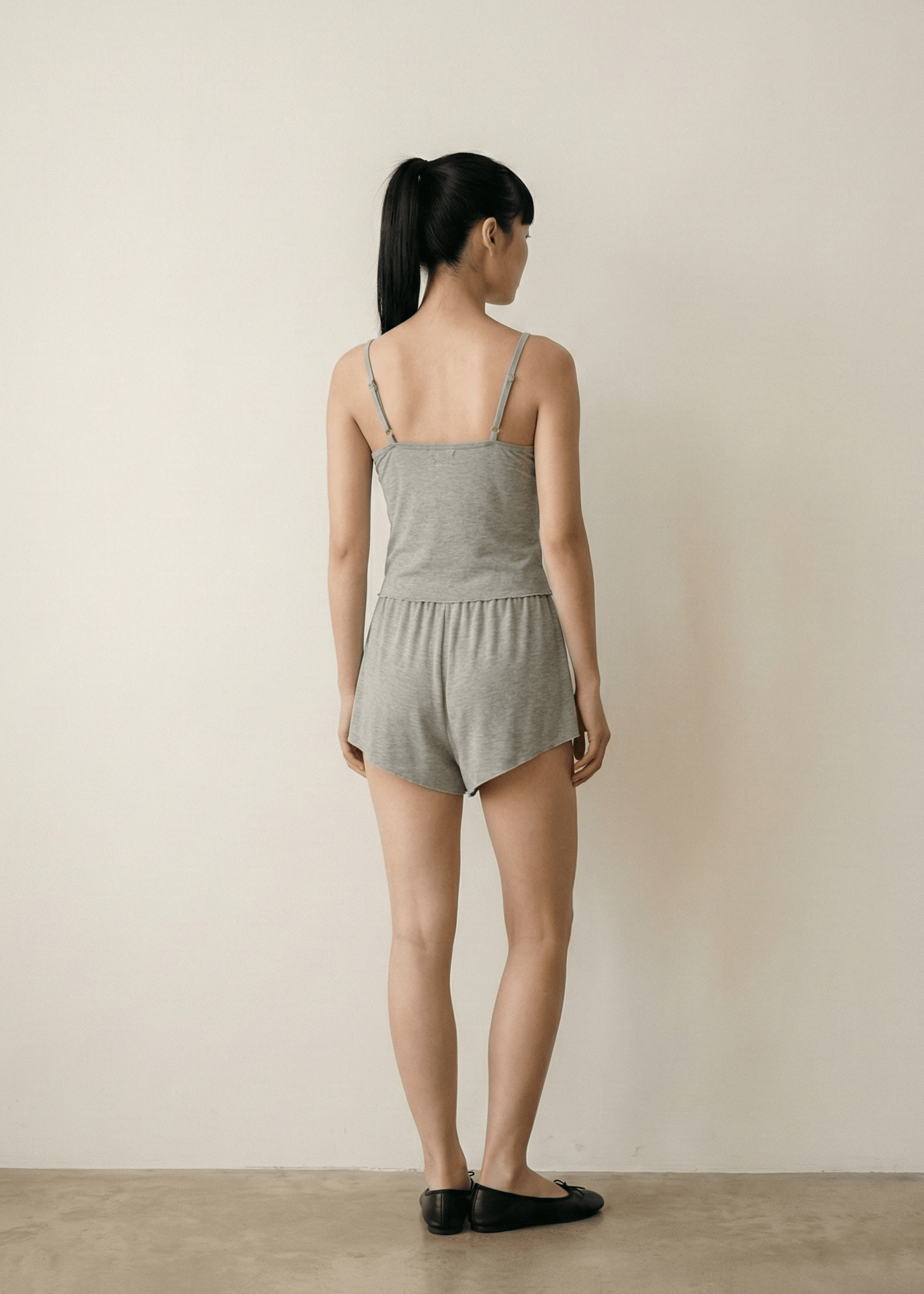  - Ever Lasting - Marlowe Sling V - Neck Pajama Set / White - Pajamas - Ever Lasting